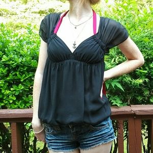 Nwt! Club monaco ribbon top XS